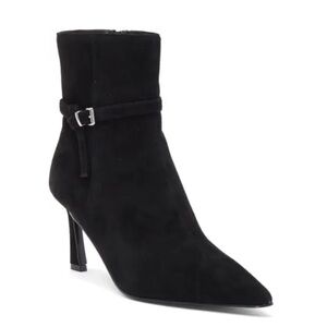 Steve Madden Layan Black Suede Bootie Size 8